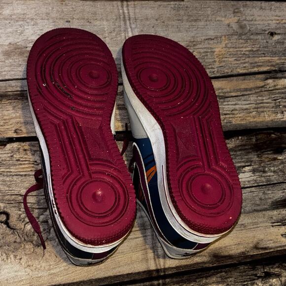 NIKE AIR FORCE 1 Low Tech Challenge Grey Magenta Shoes 488298-045 Mens Size 9 - Picture 9 of 13